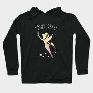 Drinkerbell Fairy Stars Cute Wine Drinking Hoodie